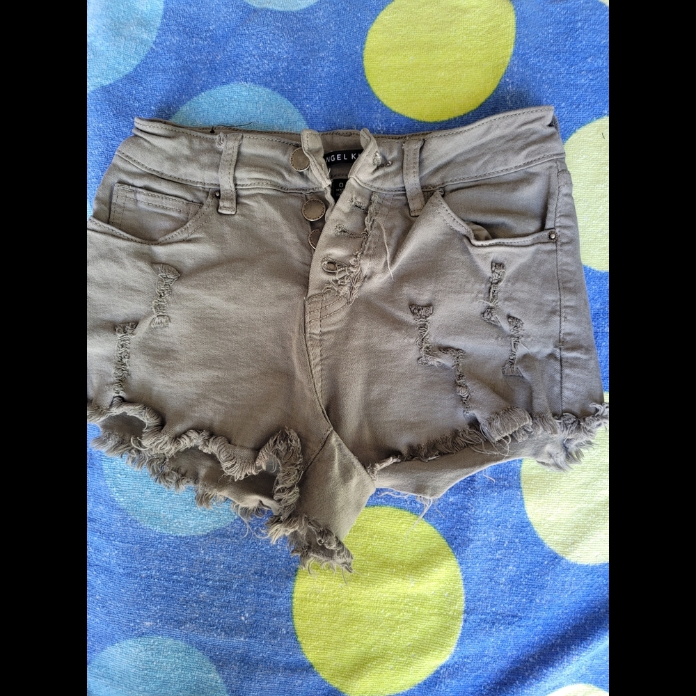 Army green shorts